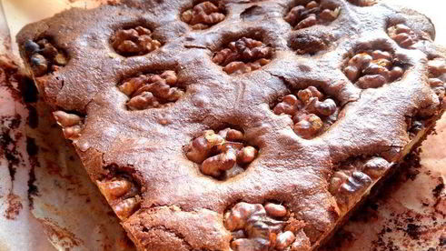 брауни с грецкими орехами
