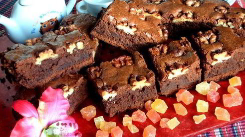 брауни с грецкими орехами