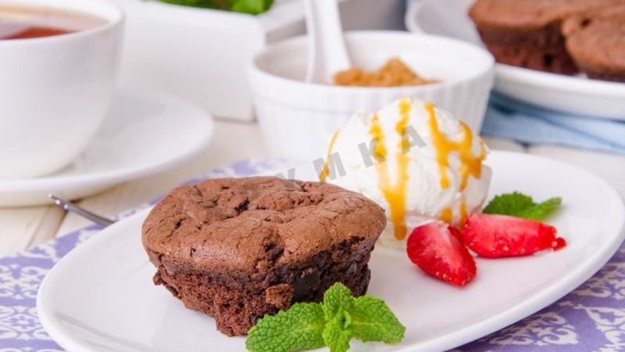 Рецепт брауни с жидким шоколадом внутри