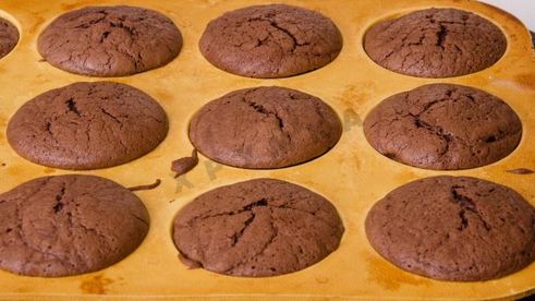 брауни с жидким шоколадом внутри