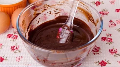 брауни с жидким шоколадом внутри