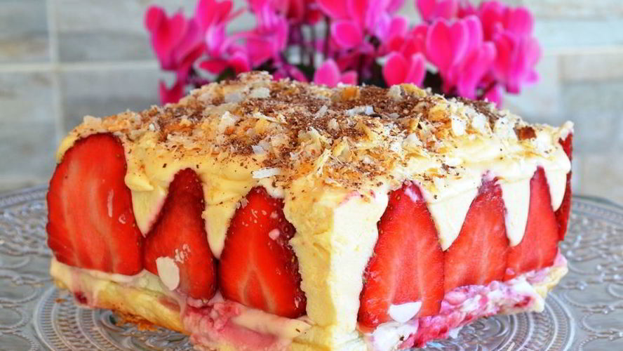 Рецепт клубничных пирожных восторг