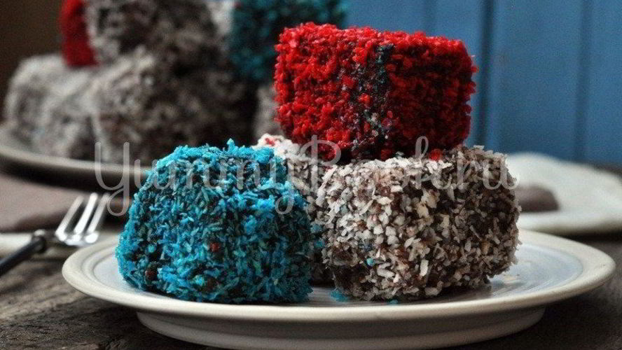 Рецепт пирожных ламингтон