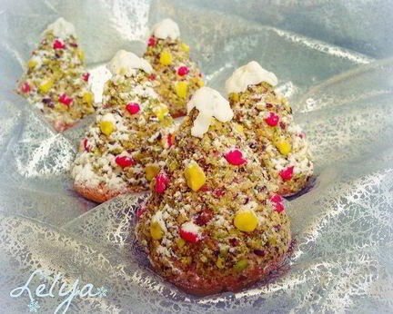 Пирожные Новогодние елочки