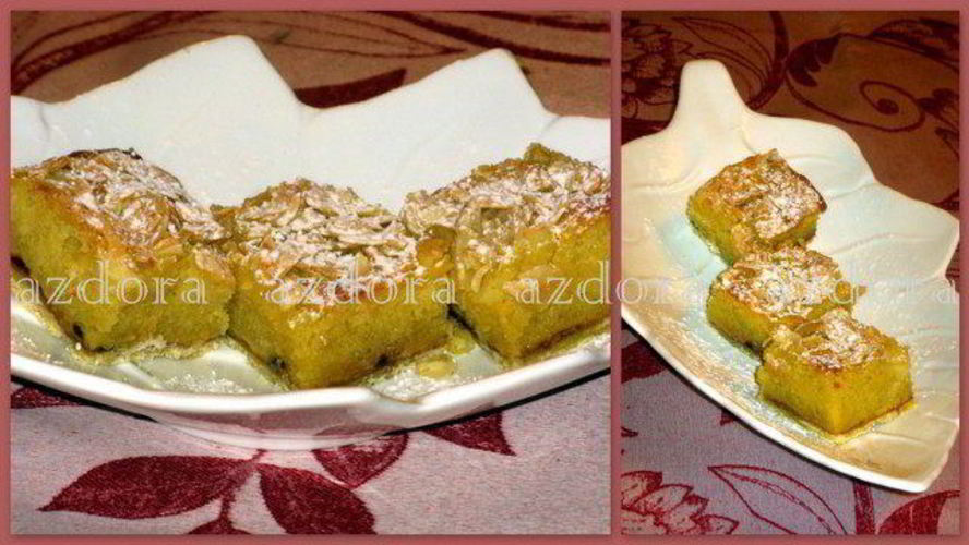 Рецепт пирожных со сливой и миндалем