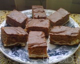 Шоколадно-творожные пирожные