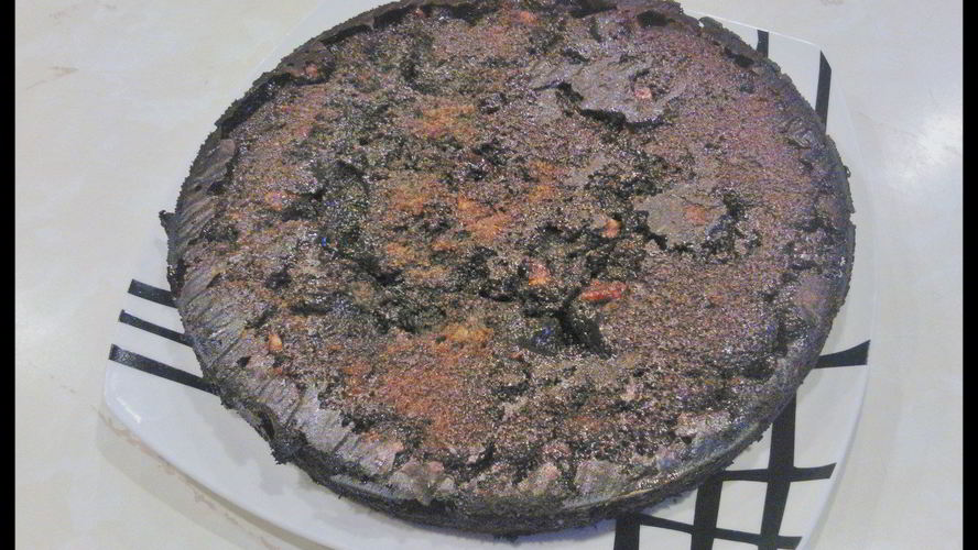 Рецепт шоколадных брауни с карамелью и грецким орехом