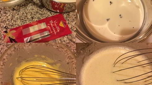 заварные пирожные с кремом и шоколадным соусом