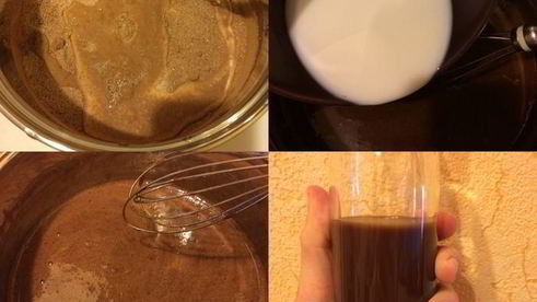 заварные пирожные с кремом и шоколадным соусом