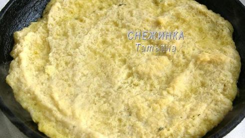 картофельная пицца на сковороде