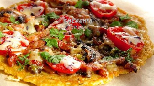 картофельная пицца на сковороде