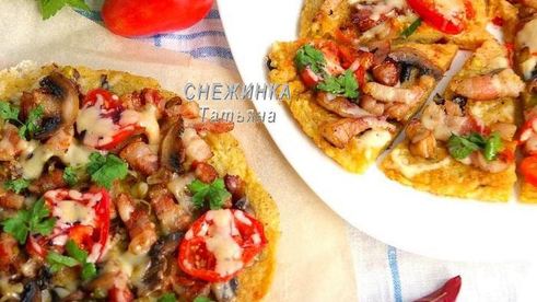 картофельная пицца на сковороде