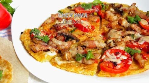 картофельная пицца на сковороде