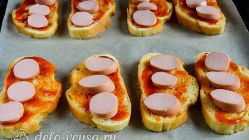 ленивая пицца из батона