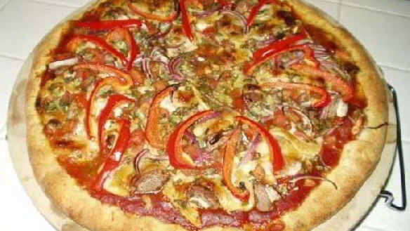 Рецепт Овощной пиццы с сыром Моцарелла