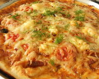 Пицца Ассорти с перепелиными яйцами