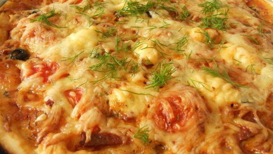 Рецепт пиццы ассорти с перепелиными яйцами