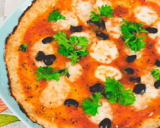 Пицца без теста на цветной капусте