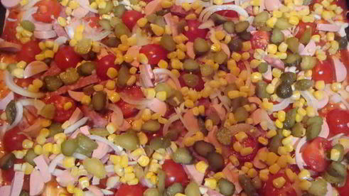 пицца деревенская