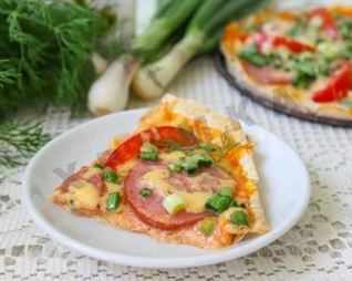 Пицца из лаваша в духовке