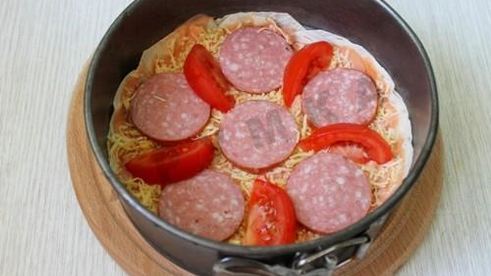 пицца из лаваша в духовке