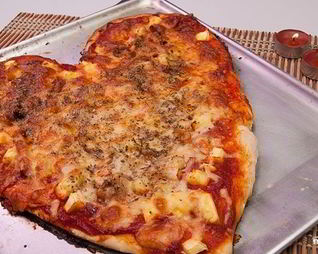 Пицца на день святого Валентина