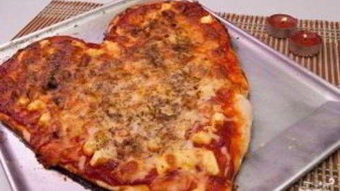 пицца на день святого валентина