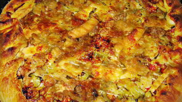 Рецепт Пиццы на домашнем дрожжевом тесте