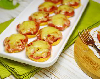 Пицца на претцеле за 10 минут