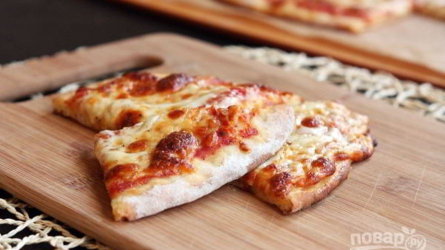 Рецепт пиццы на противне
