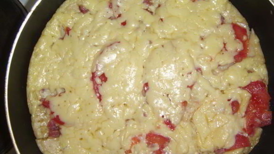 Рецепт пиццы на сковороде