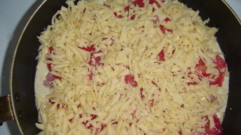 пицца на сковороде