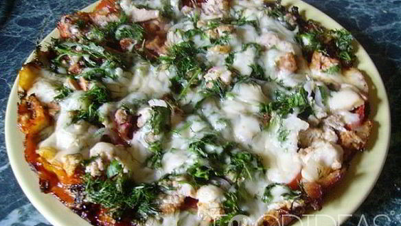 Рецепт Пиццы на сметане на сковороде