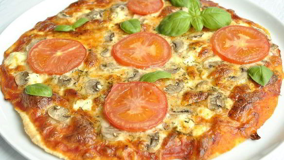 Рецепт Пиццы на тонком тесте без дрожжей