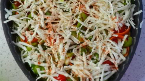 пицца овощная