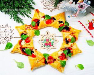 Пицца Рождественский венок