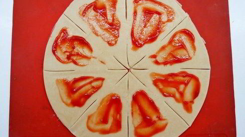 пицца рождественский венок