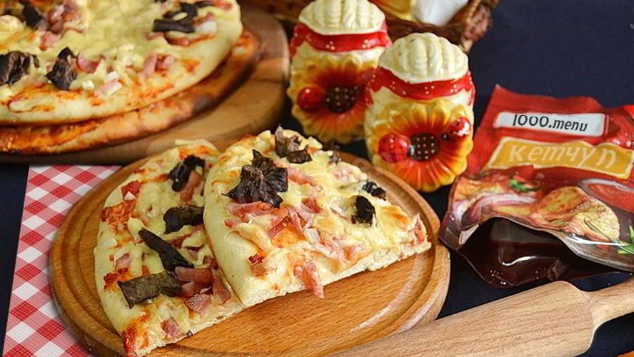 Рецепт пиццы с беконом