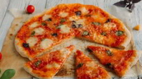 пицца с бозиликом