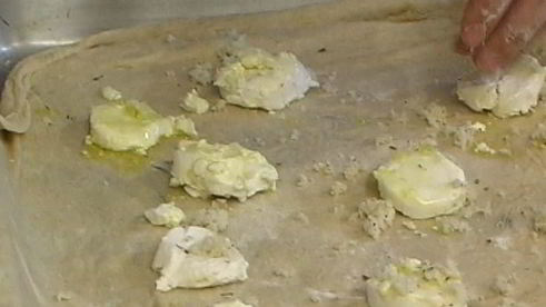 пицца с козьим сыром