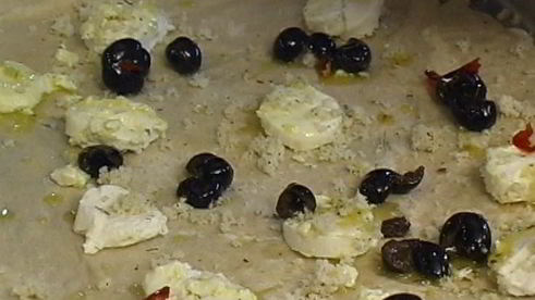 пицца с козьим сыром