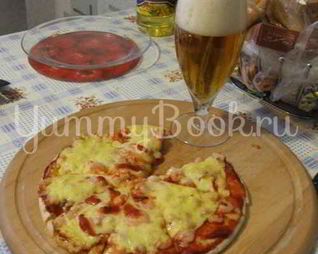 Пицца с креветками