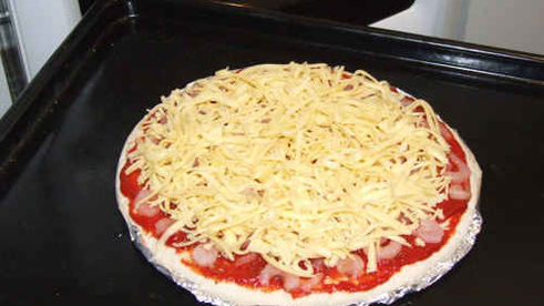 пицца с креветками