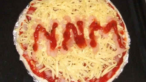 пицца с креветками