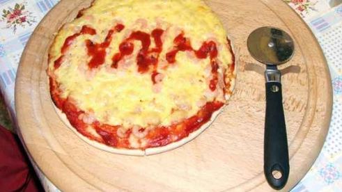 пицца с креветками