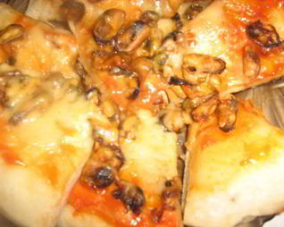 Пицца с мидиями