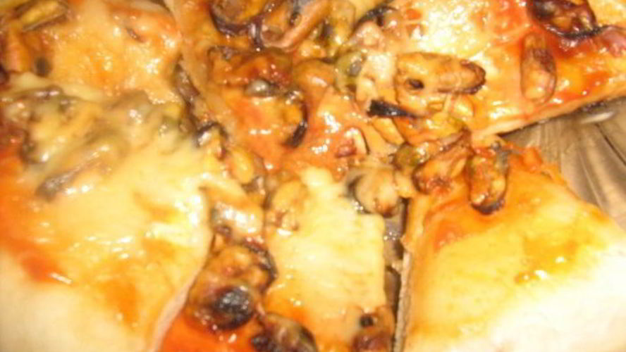 Рецепт пиццы с мидиями