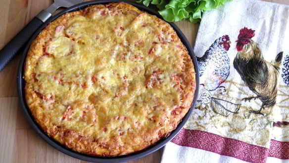 Рецепт Пиццы с сосисками и сыром