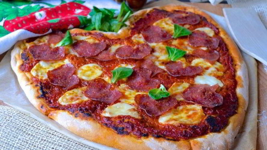 Рецепт пиццы сердце