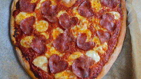 пицца сердце